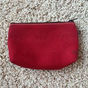 DOONEY & BOURKE | Small Red Canvas Monogram Coin Purse
